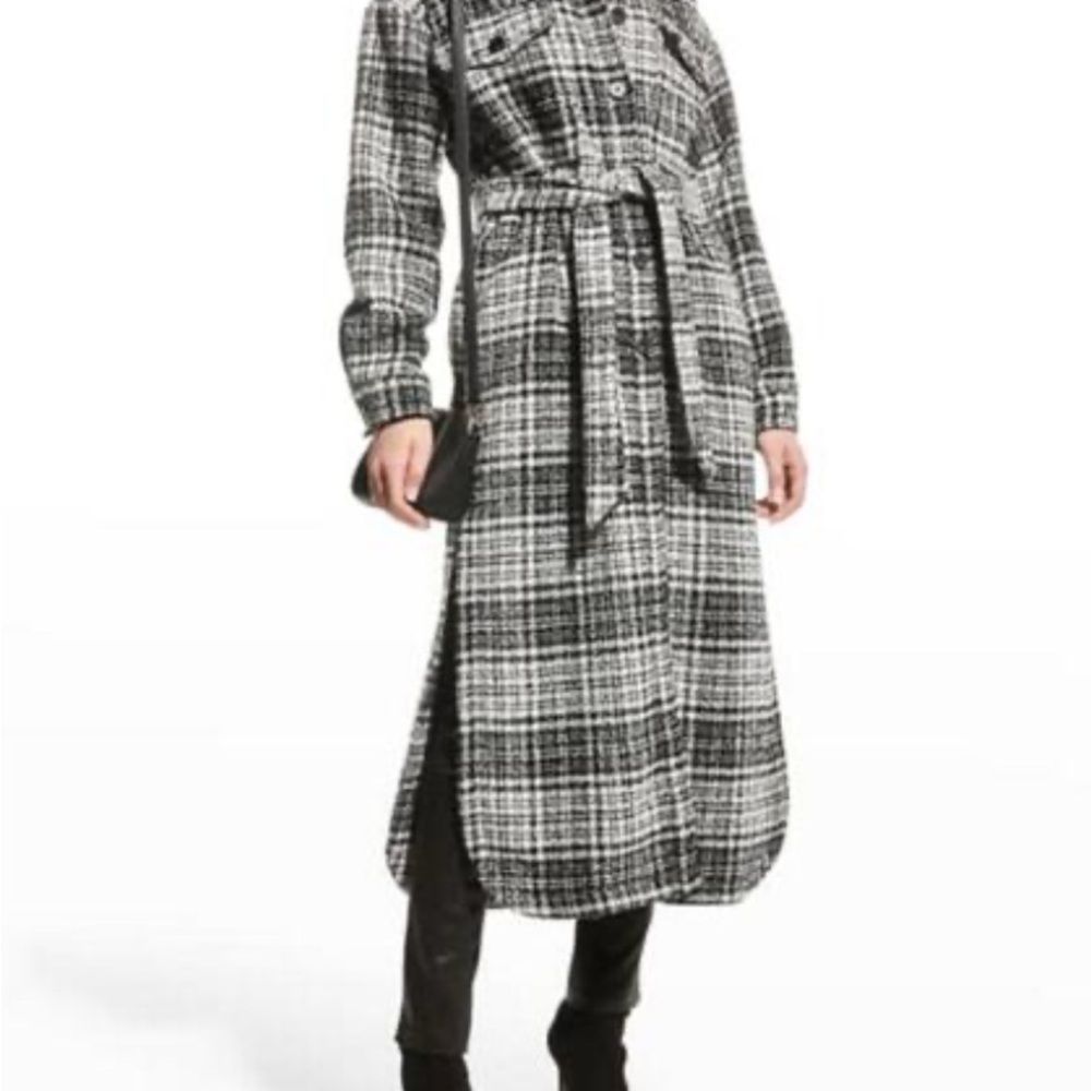 LBLC the label “Hayley” long belted jacket size medium